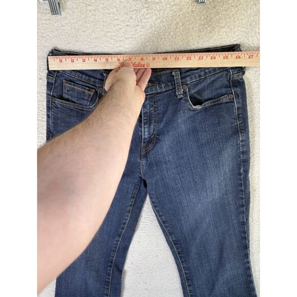Levis 515 Jeans Womens sz 12 31x32 FITS 33x30 Blue Bootcut Dark Wash 5 Pocket - Picture 7 of 16